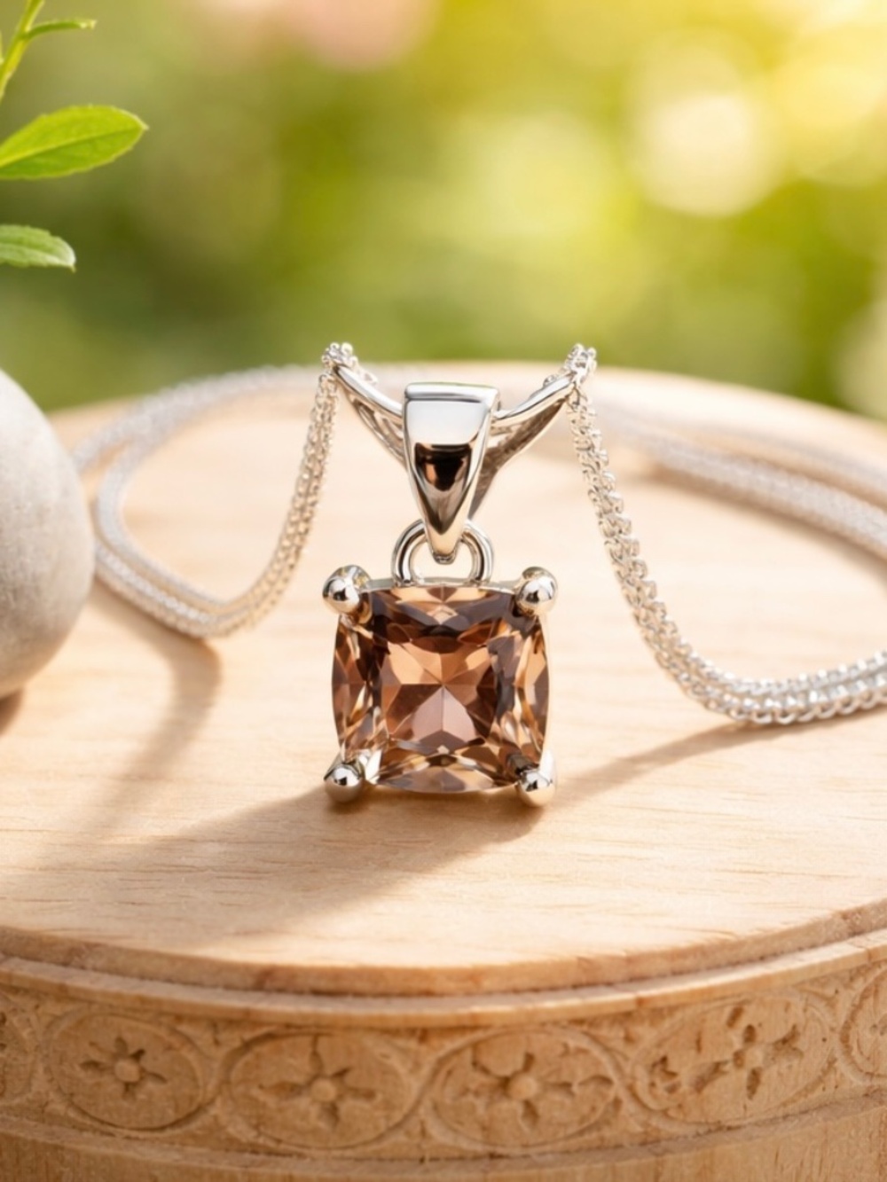 Color Change Diaspore Pendant, Solid Sterling Silver